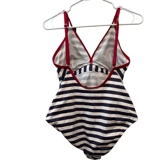 Pez D'Or Barcelona Nautical Sailor Maternity Swimsuit Size M NWT - Picture 4 of 7